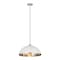 Z-Lite Landry 1 Light Pendant, Matte White & Brushed Nickel 1004P20-MW-BN - alternate 5